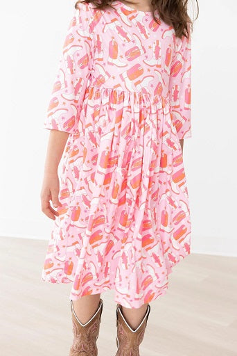 Howdy Pocket Twirl Dress